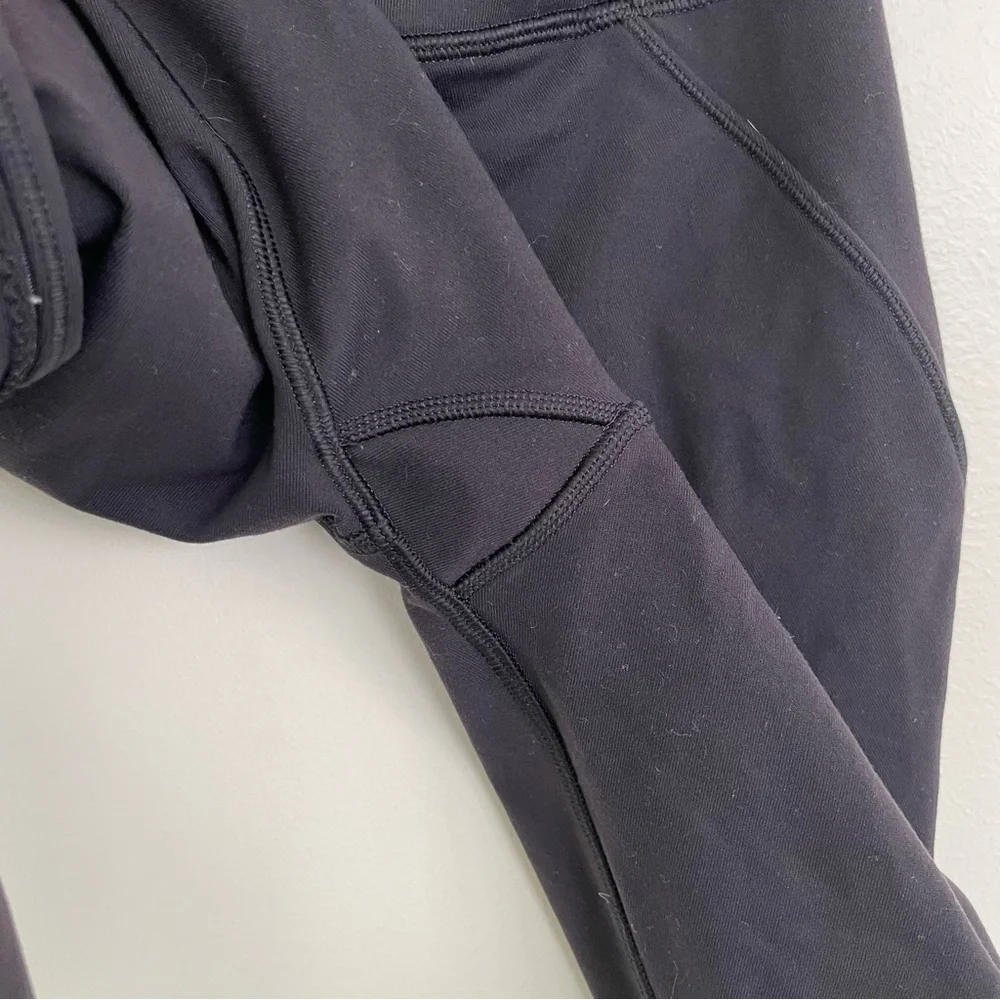 Lululemon Mesh Crop Leggings Black size 2 Winter 2016